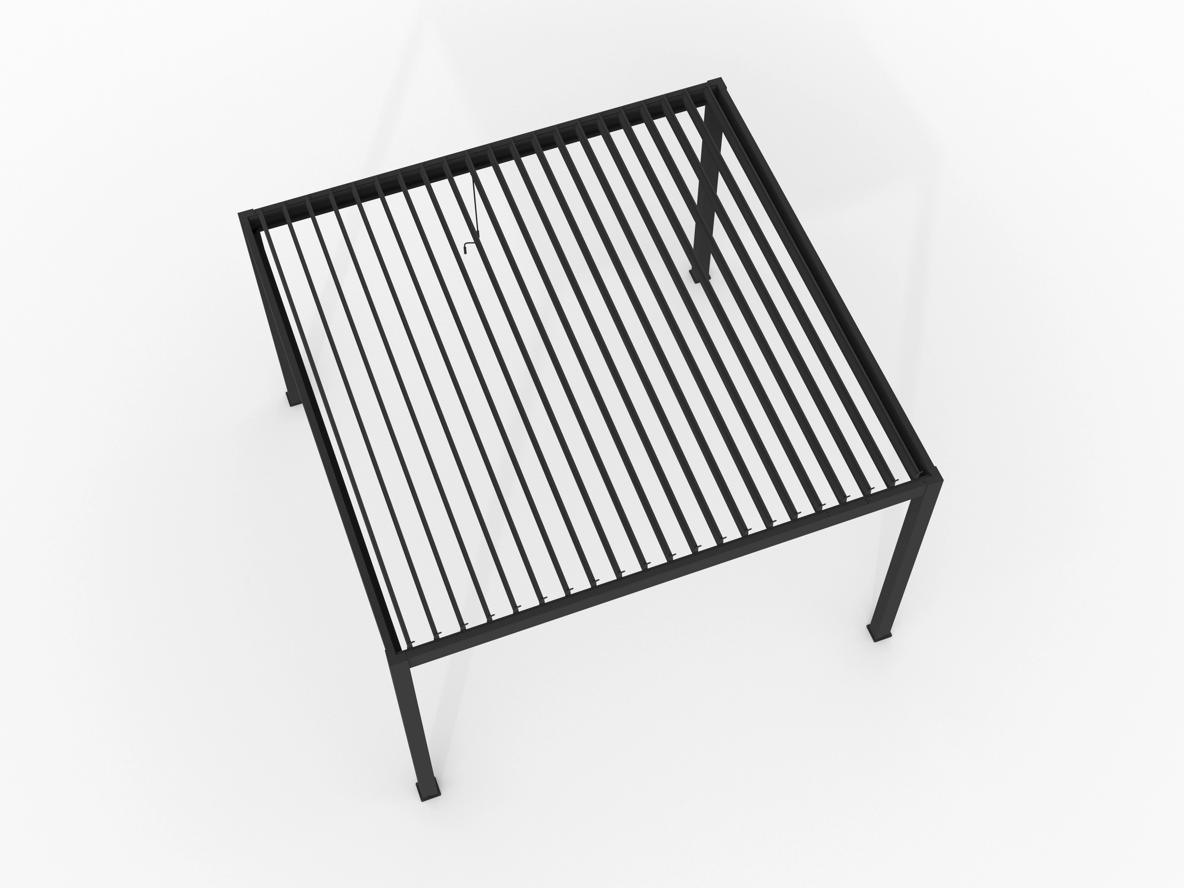 Aluminium Pergola Premium met Lamellen 400 x 400 cm - Afbeelding 4